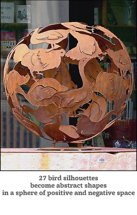 Artist-blacksmith sculpture by lee badger fowl ball